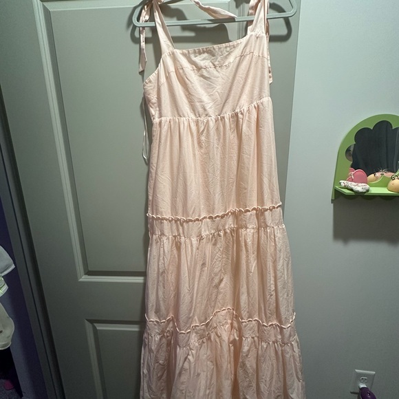 Light Pink Sleeveless Maxi Dress - Picture 1 of 2